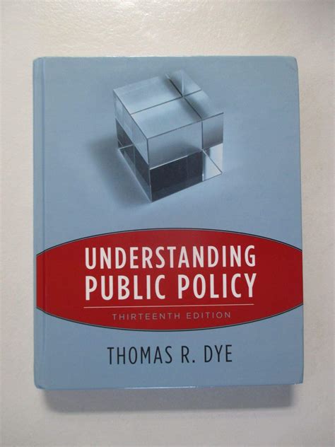 understanding public policy 13th edition PDF