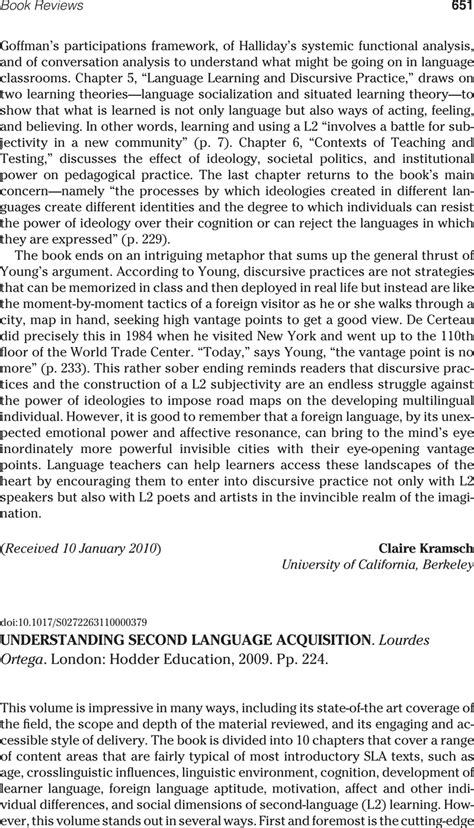 understanding second language acquisition hodder arnold publica Doc