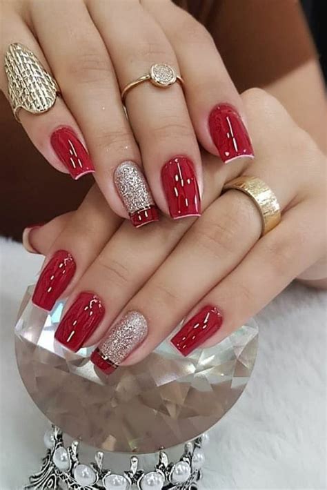 unhas decoradas vermelho