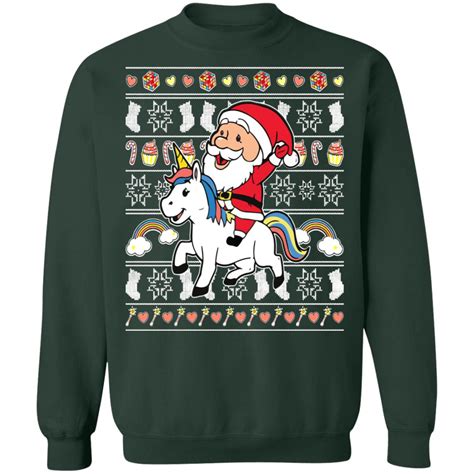 unicorn christmas sweatshirt