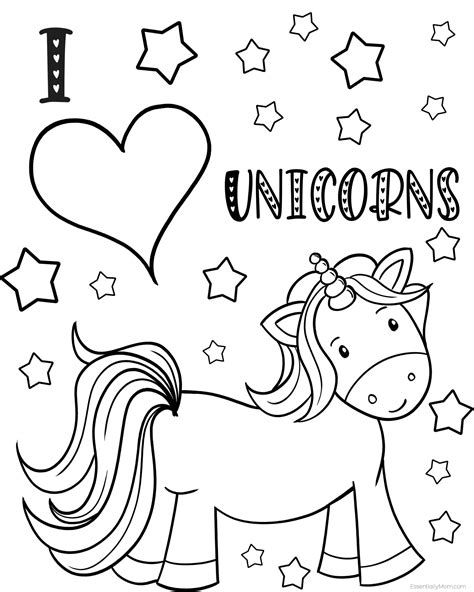 unicorn coloring book for preschool Reader