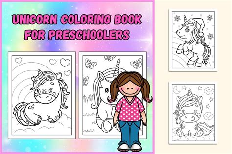 unicorn coloring book for preschool Reader