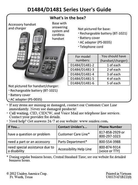 uniden dect 6 manual PDF