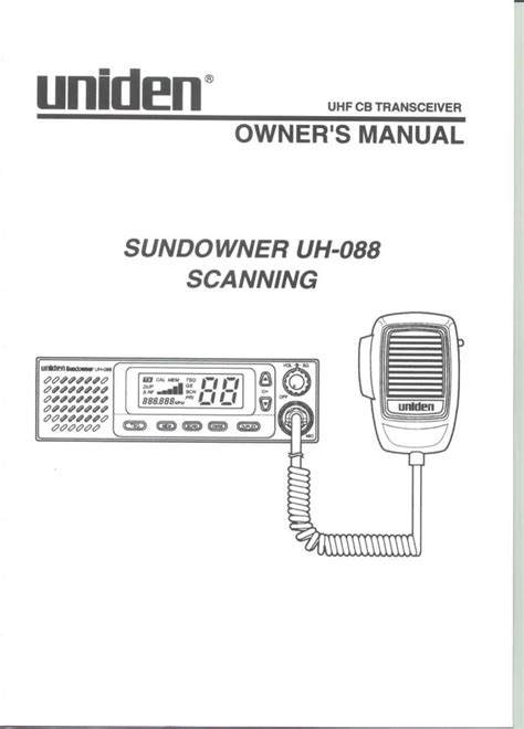 uniden uh 088 manual Kindle Editon