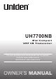 uniden uh7700nb owners manual Kindle Editon