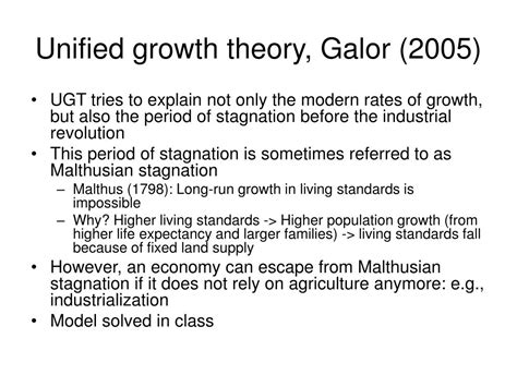 unified growth theory Kindle Editon
