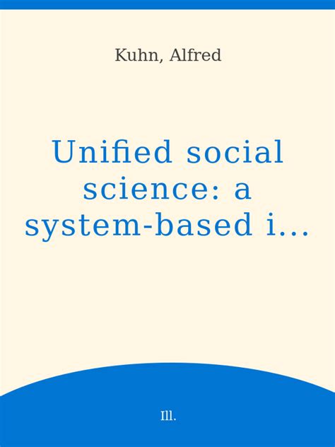 unified social science a system based introduction Doc