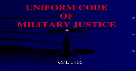 uniform code of military justice ppt pdf PDF