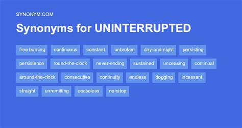 uninterrupted synonym