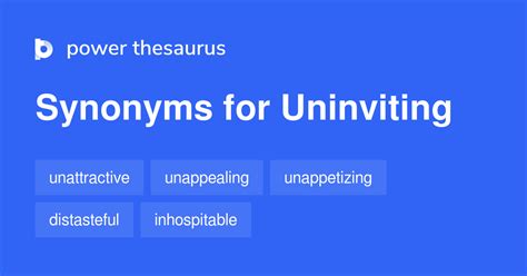 uninviting synonym