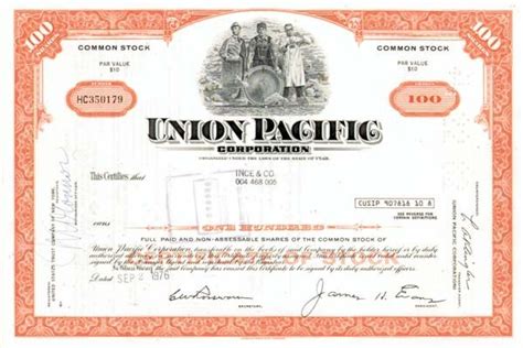 union pacific railroad stock prices