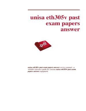 unisa eth305v past exam papers answer Reader