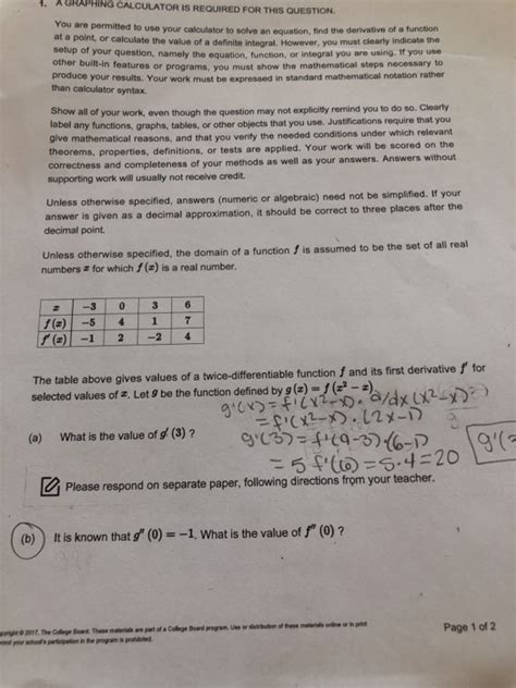 unit 3 progress check frq ap calculus ab answers