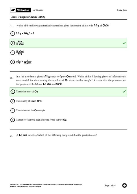 unit 3 progress check mcq