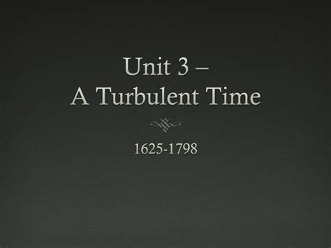 unit 3 resources a turbulent time Ebook Kindle Editon