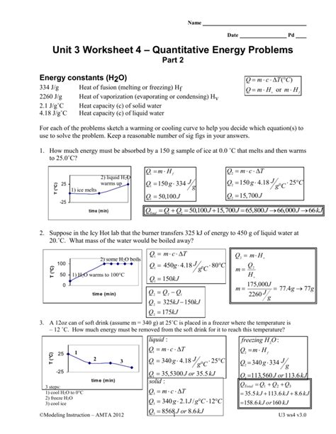 unit 3 worksheet 4 quantitative energy problems PDF