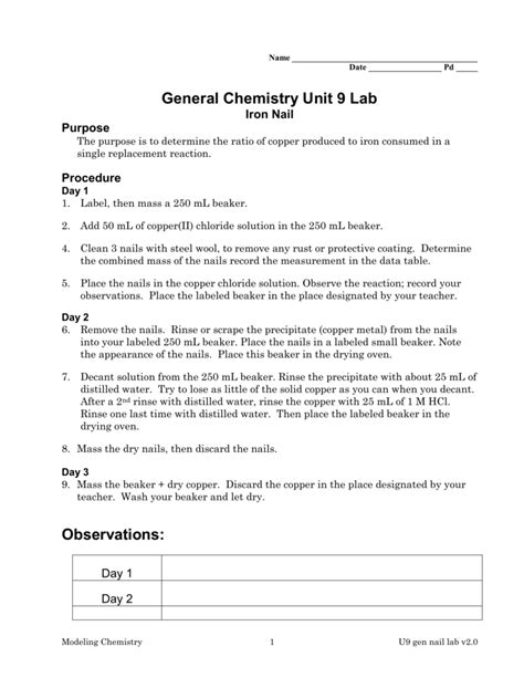 unit 7 nail lab chemistry conclusion answers Kindle Editon
