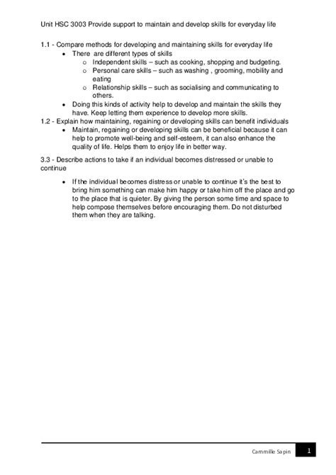 unit hsc 3003 answers Epub