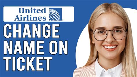 united airlines change ticket name