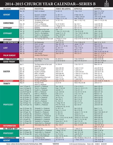 united methodist 2014 printable liturgical calendar PDF