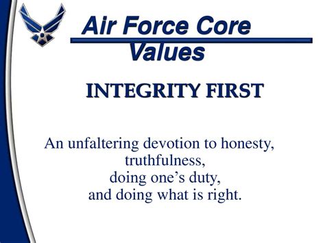 united states air force core values