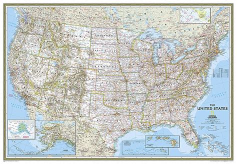 united states classic enlarged and tubed national geographic reference map Epub