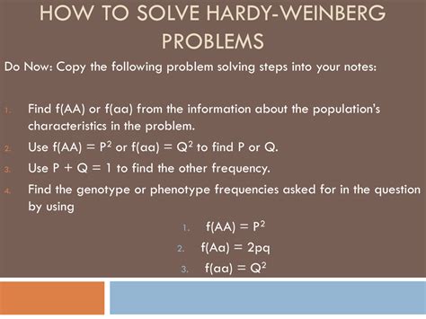 units for hardy weinberg problems Doc