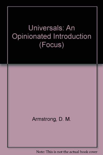 universals an opinionated introduction focus series Doc