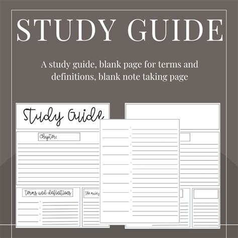 university book study guide template Reader