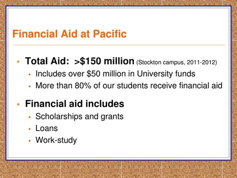 university of the pacific financial aid