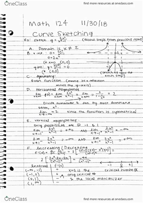 university of washington math 124