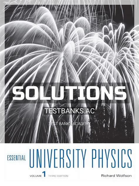 university physics richard wolfson solutions PDF