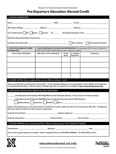 unl transfer credits