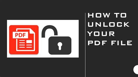 unlock a secured pdf Reader