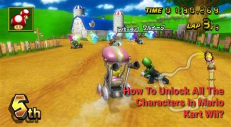 unlock characters in mario kart wii