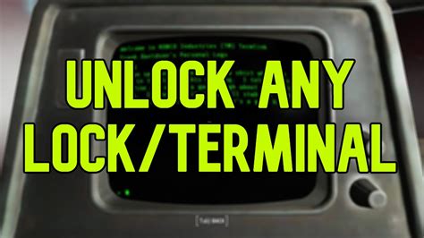 unlock terminal fallout 4