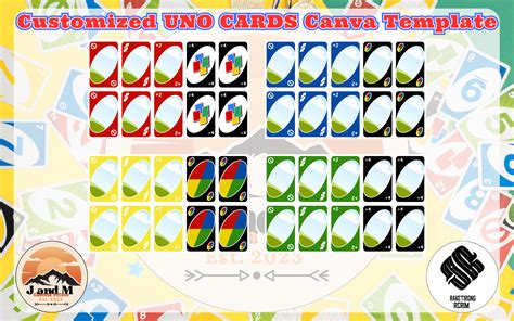 Uno Card Template Canva