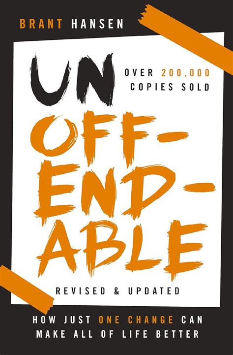 unoffendable how just one change can make all of life better PDF