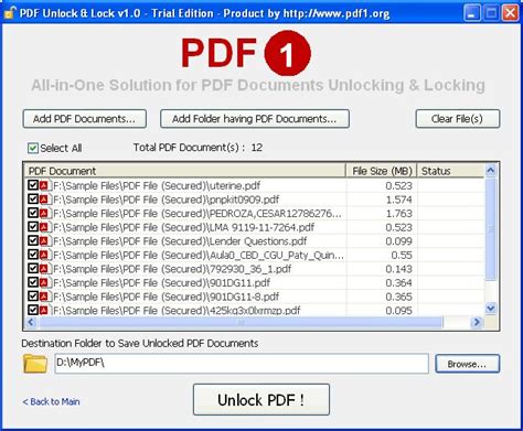 unsecure pdf document PDF