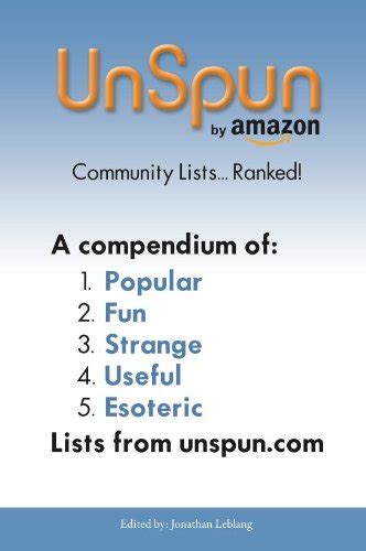 unspun community lists ranked PDF