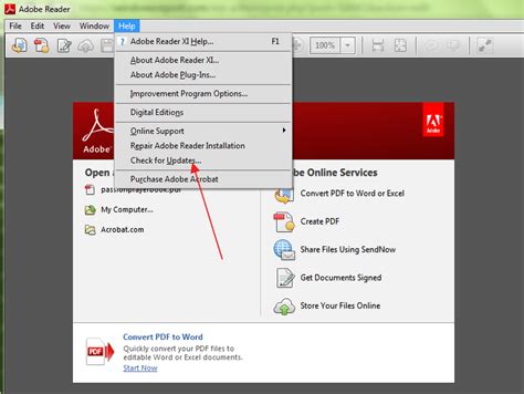 update adobe reader for windows PDF