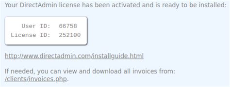 update directadmin license manually PDF