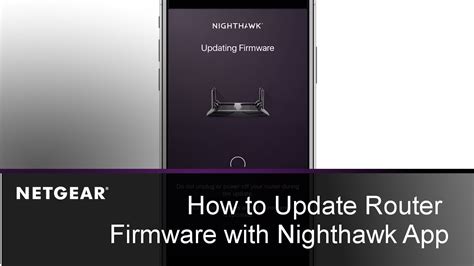 update router firmware for nighthawk router