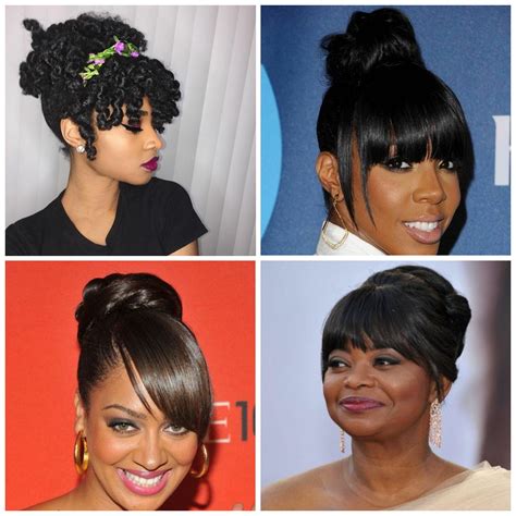 updo wigs with bangs