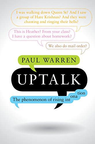 uptalk phenomenon intonation paul warren Reader