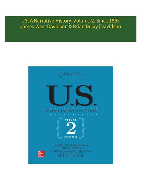 us narrative history volume since PDF