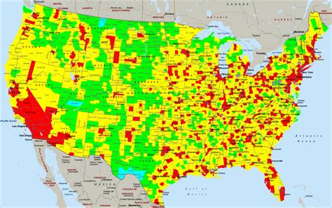 usa air quality map