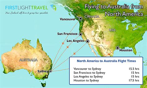 usa to australia flight hours