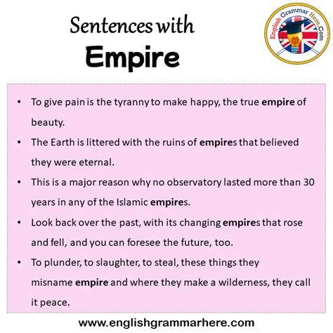 use empire in a sentence