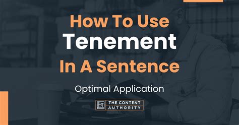 use tenement in a sentence